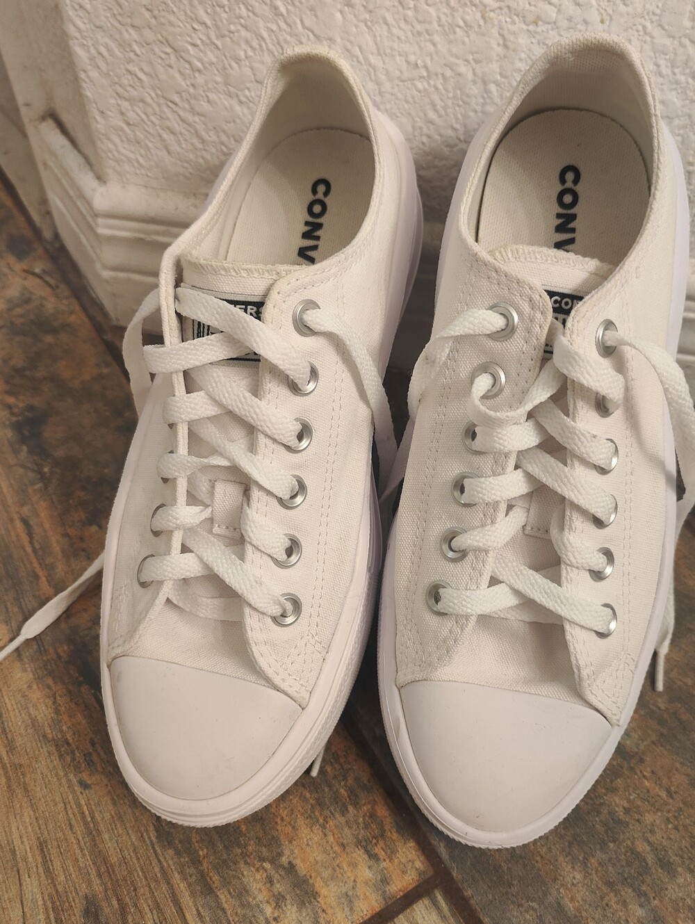 Converse Chuck Taylor All Star Move Canvas Platform, 8.5 Women's, White